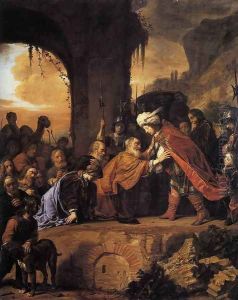 Joseph Receives His Father and Brothers in Egypt 1655 by Salomon de Bray