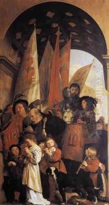 Triumphal Procession with Musicians 1649 by Salomon de Bray