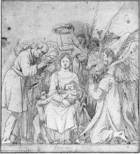 Madonna with Angels and Shepherds 1622 by Salomon de Bray