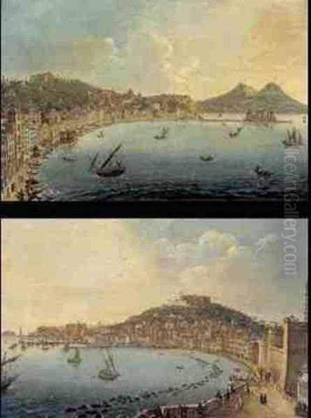 View Of Naples And The Certosa
Di San Martino And A View Of Naples And Posillipo: A Pair Of Paintings - view 1