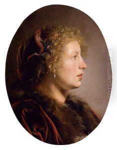 Study of a young woman in profile 1636 by Salomon de Bray