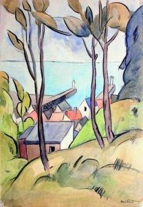 Paysage Maritime. by Louis Robert Antral