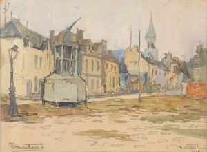 Soissons, Place De Laon by Louis Robert Antral