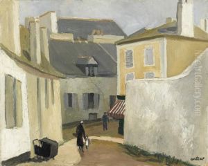 Rue De Village A Servon by Louis Robert Antral