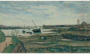 Le Port De Barfleur by Louis Robert Antral