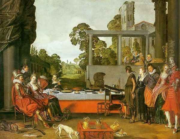 Banquet in the Open Air c. 1615 - view 1