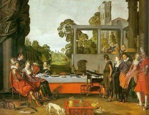 Banquet in the Open Air c. 1615 by Willem Buytewech