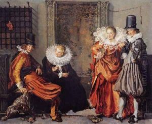 Elegant Courting Couples by Willem Buytewech