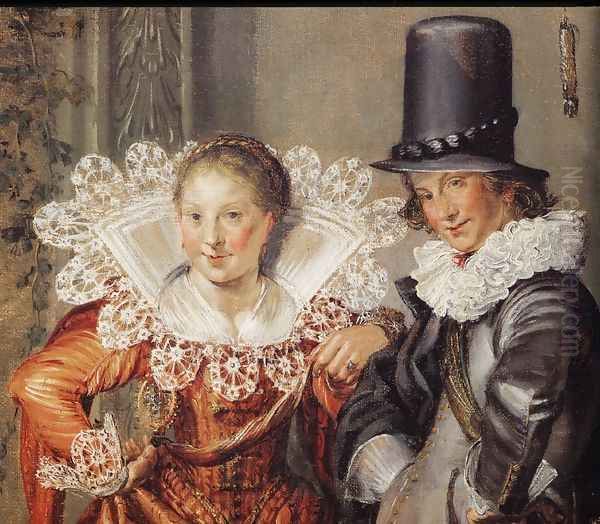Elegant Courting Couples [detail #1] - view 1
