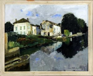 Maison Au Bord De L'eau. by Armand Apol