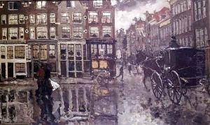 Corner of Leidsche Square, Amsterdam by George Hendrik Breitner