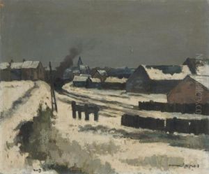 L'arrivee Du Train Engare by Armand Apol