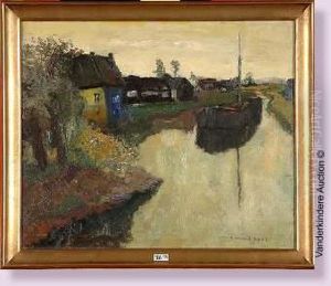 paysage Au Canal by Armand Apol