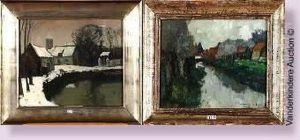 Coin De Village Sous La Neige by Armand Apol