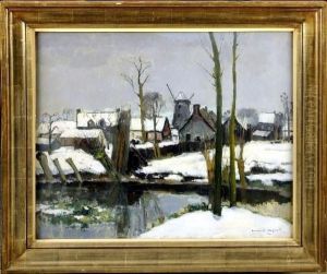 Riviere Traversant Le Village by Armand Apol