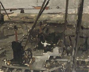 Heiwerk construction work in Amsterdam by George Hendrik Breitner