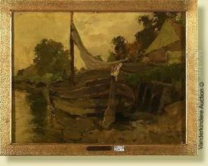Bateau Au Bord Du Canal by Armand Apol