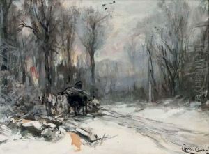 A Malle Jan In The Snow by Louis Apol