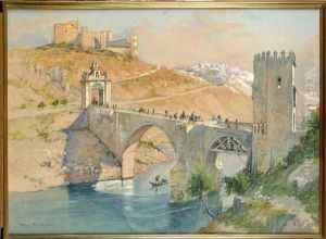 Tolede, Le Pont D'alcantara by Emile Appay