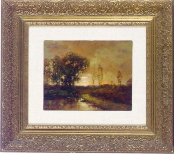 Autumn Landscape At Dusk - view 1