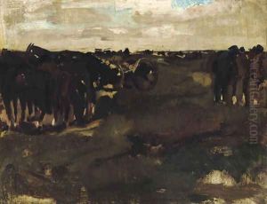Manouevres in the dunes by George Hendrik Breitner