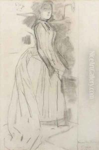 Study for a portrait of Mrs Bouwmeester by George Hendrik Breitner