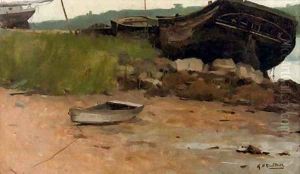 The riverbank by George Hendrik Breitner