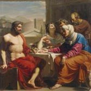 Jupiter And Mercury With Philemon Andbaucis