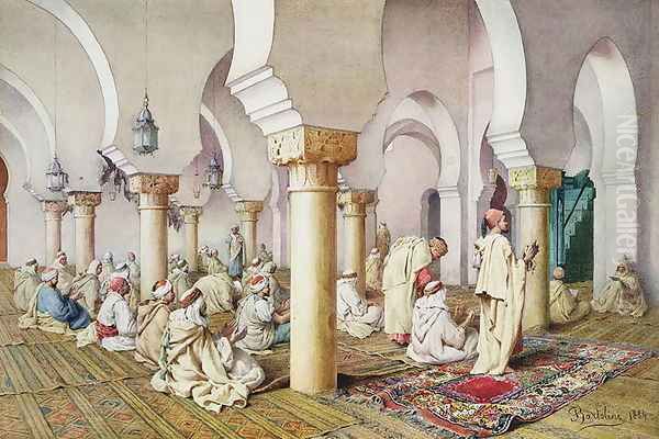 At Prayer in the Mosque 1884 - view 1