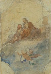 Bozzetto Di Soffitto by Andrea, the Elder Appiani