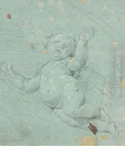 Un Ange Volant Vers La Gauche by Andrea, the Elder Appiani