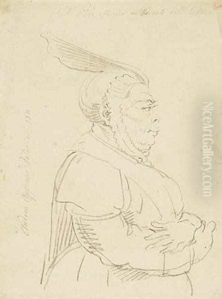 Study Of A Nun In Profile To The Right - view 1