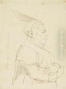 Study Of A Nun In Profile To The Right by Andrea, the Elder Appiani