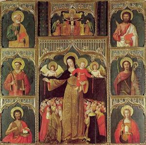 Altarpiece of the Virgin of the Rosary, c.1500 by Ludovico Brea