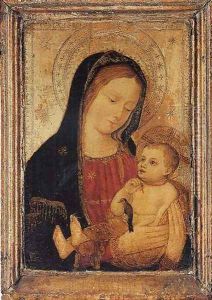 The Madonna and Child, with a goldfinch by Ludovico Brea