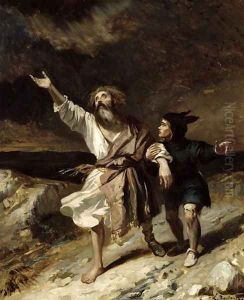 King Lear and the Fool in the Storm, Act III Scene 2 from 'King Lear' 1836 King Lear and the Fool in the Storm, Act III Scene 2 from 'King Lear' 1836