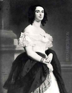 Adele Foucher 1839 by Louis Boulanger