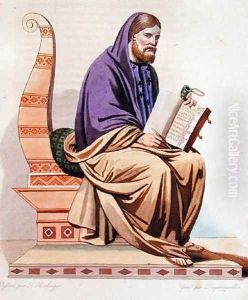 Portrait of St. Gregory of Tours (538-594), 1841