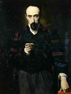 Portrait of Achille Deveria by Louis Boulanger