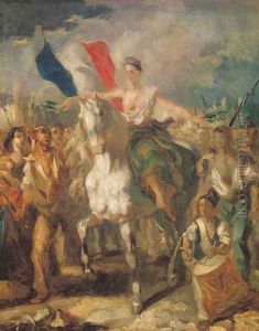 Study for 'Liberty', 1830 by Louis Boulanger