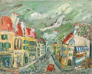 Rue De Paris. by Alexis Pawlowitsch Arapoff