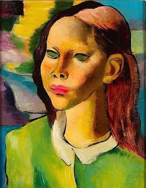 Jeune Fille A La Blouse Verte - view 1