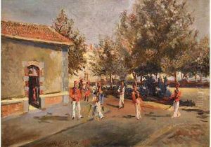 At The Yard by Alexis Pawlowitsch Arapoff