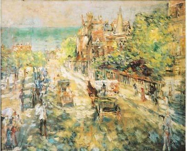 Promenade Au Bord De Mer by Alexis Pawlowitsch Arapoff