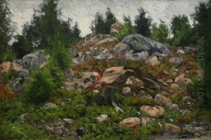 Skogsparti by Olof Arborelius