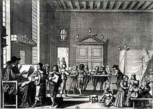 The School Master by Abraham Bosse