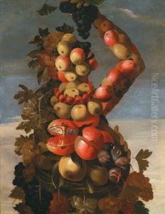 Il Mangiatore D""""uva by Giuseppe Arcimboldo