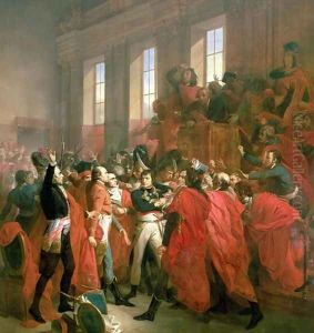 Bonaparte and the Council of Five Hundred at St. Cloud, 10th November 1799, 1840 by Francois Bouchot