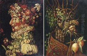 Summer; And Autumn by Giuseppe Arcimboldo