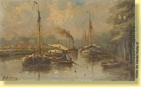 Remorqueurs Dans Un Estuaire - view 1